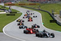 Start 2018 F1 Grote Prijs van Oostenrijk