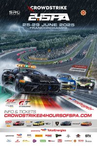 Derde verzamelaffiche CrowdStrike 24 Hours of Spa 2025