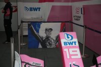 De pitbox van Anthoine Hubert in Monza