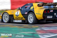 Luc Branckaerts ongeslagen in zijn  Corvette C4
