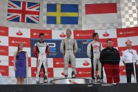 Podium na GP2 hoofdrace op de Nürburgring
