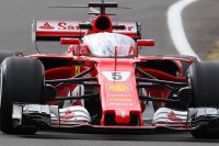 Sebastian Vettel onder het Shield