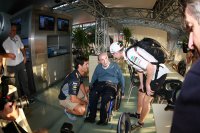 Frank Williams op het afscheidsfeest van Mark Webber