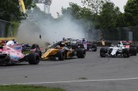 Aanrijding Sainz-Grosjean