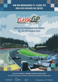 Poster Classics Classic GP for Pre-1986 F1 cars @ Spa