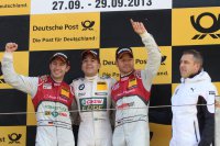 Blije gezichten op Zandvoort-podium
