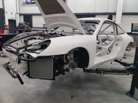 Porsche 996 van LM Racing staat reeds in de steigers voor de 24H Zolder