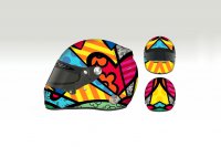 Sauber F1 helm ontwerp van Romero Britto