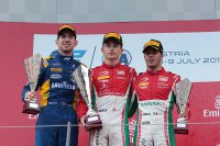 Podium hoofdrace Oostenrijk