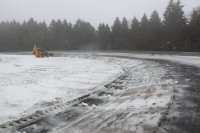 Sneeuw op en rond de Nürburgring