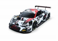 De Audi R8 van Charles Weerts, Dries Vanthoor en Kelvin van der Linde