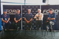 Ford CEO Jim Farley, Ford Hypercar Program Manager Dan Sayers, Ford Performance Manager Mark Rushbrook, Oreca topman Hugues De Chaunac