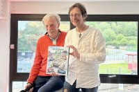Eric Faure en Benoît Deliège bij de voorstelling van 'Les 24 Heures de A à Z'
