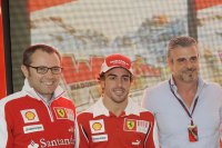 Stefano Domenicali - Fernando Alonso - Maurizio Arrivabene