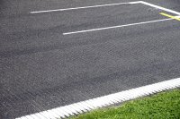 Afwatering op start/finish te Spa-Francorchamps