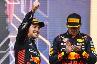 Sergio Pérez en Max Verstappen