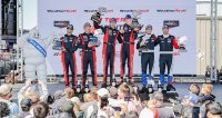 Podium 2025 IMSA Weathertech Sportscar Championship Laguna Seca GTP