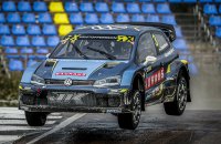 Johan Kristoffersson won de eerste race van het weekend