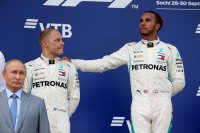 Valtteri Bottas en Lewis Hamilton