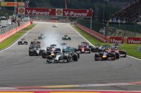 De start van de GP van België in 2014