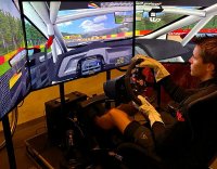 Gilles Magnus in zijn simulator