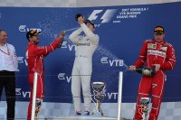 Vettel, Bottas & Räikkönen - Podium GP van Rusland 2017