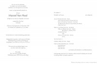 Rouwbrief Marcel Van Hool