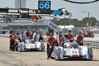 Audi's onderweg naar de startgrid