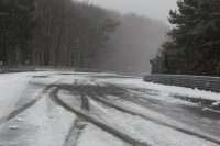 Sneeuw op en rond de Nürburgring