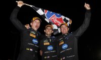 Renger van der Zande, Jordan Taylor en Ryan Hunter-Reay