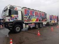 Mercedes truck van Tom De Leeuw, Cédrec Feryn & Bjorn Burgelman