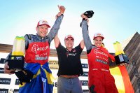 Mattias Ekström, Carlos Sainz en Laia Sanz