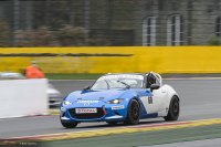 Cédric Wauters bij zijn debuut in de Mazda MX-5 Cup