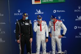 Gianmaria Bruni, Michael Christensen en Kevin Estre