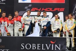 24H Spa: De podiums in beeld