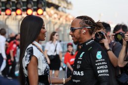 Naomi Campbell en Lewis Hamilton