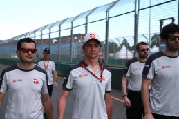 Esteban Guiterrez on trackwalk in Melbourne