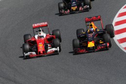Sebastian Vettel  Daniele Ricciardo GP Spanje 2016
