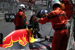 Max Verstappen na zijn crash