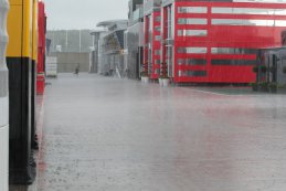 regen tijdens de F1 GP van Groot-Brittannië 2016