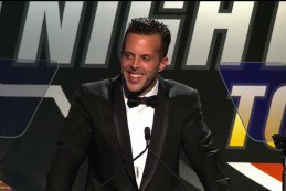Anthony Kumpen tijdens de NASCAR Night of Champions 2016