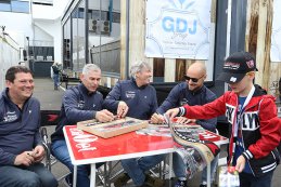 Olivier Hermans, Chris Van Woensel, Mike Janssen en Tom Boonen