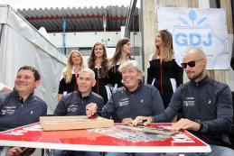 Olivier Hermans, Chris Van Woensel, Mike Janssen en Tom Boonen