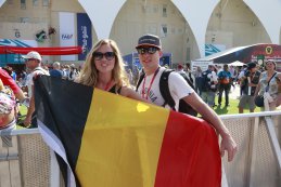 Belgische fans in Abu Dhabi