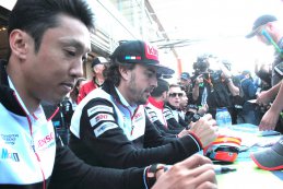 Kazuki Nakajima en Fernando Alonso