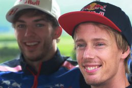 Pierry Gasly en Brandon Hartley