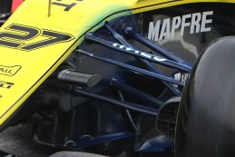 Flow Viz rond de voorophanging Nico Hülkenberg - Renault