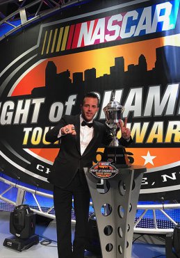 Anthony Kumpen tijdens de NASCAR Night of Champions 2016