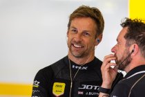 Jenson Button met Bamber en Bourdais bij Cadillac