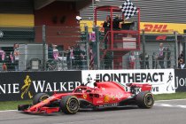 Net als Schumacher pakte ook Vettel zege 52 in Spa